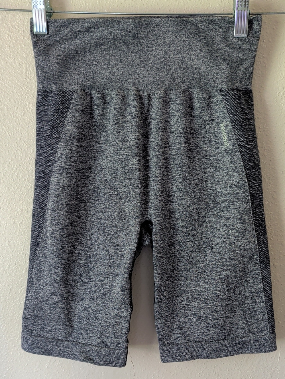 Gym Shark Seamless High Rise Bike Shorts In Heathered Navy